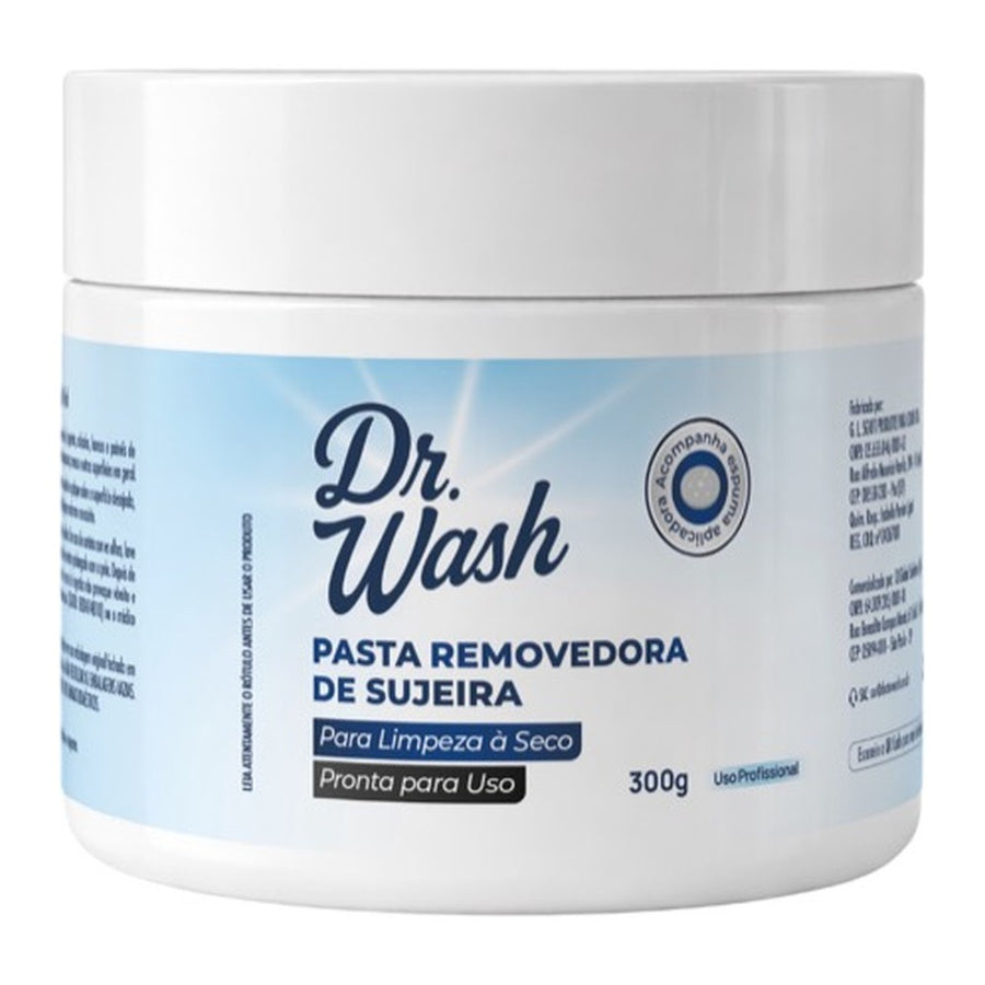Pote de 300 g da Pasta Removedora Dr.Wash com espuma aplicadora